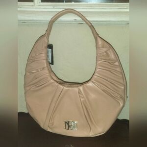 BADGLEY MISCHKA Handbag VEGAN LEATHER PLEATS SHOULDER BAG